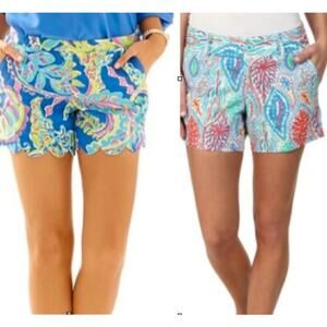 10$ each! Lilly Pulitzer Callahan Magnolia shorts bundle 2 pairs size 00
